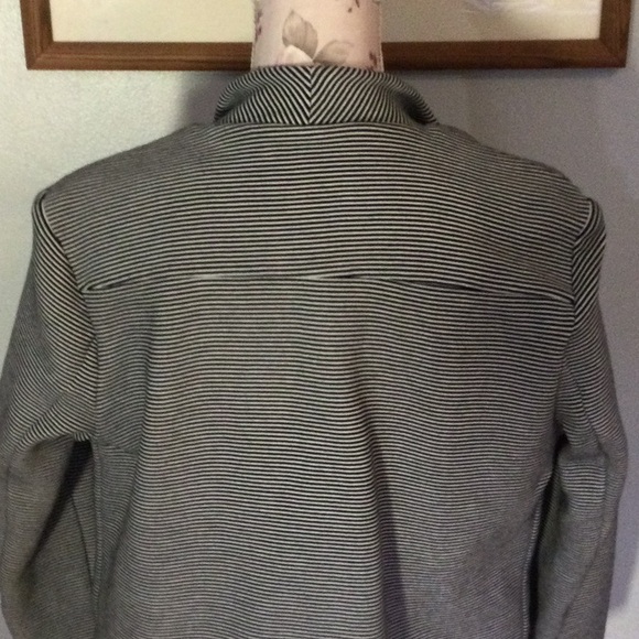 Premise Black and White Striped Blazer - Picture 5 of 9